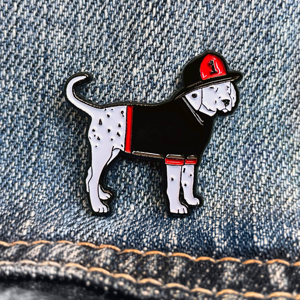 Keep Your Pin Up: Dogs with Jobs - Dalmatian Firefighter Dog Puppy Lapel Enamel Pin