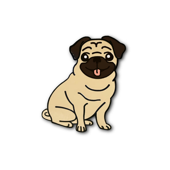 Pug Puppy Lapel Enamel Pin